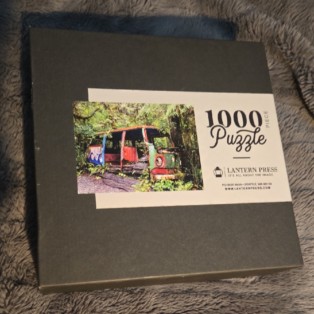 Lantern Press - Camper Van With Psychedelic Paint - 1000 Piece Puzzle
